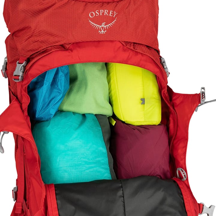 Osprey Ariel Plus 70 Carnelian Red Osprey Backpacks and Bags