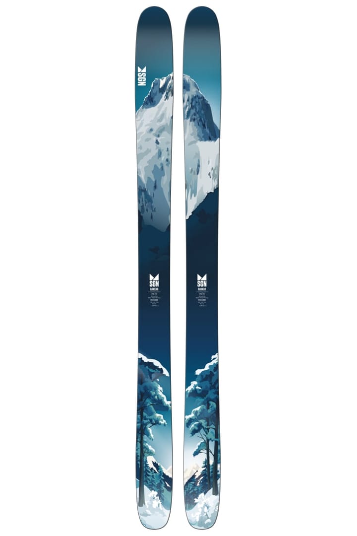 SGN Skis Rakkar Mountain Blue Artwork SGN skis
