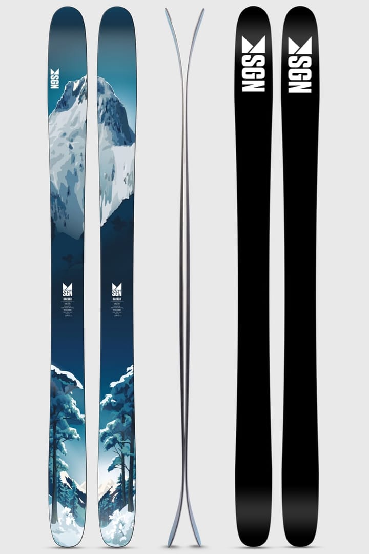 SGN Skis Rakkar Mountain Blue Artwork SGN skis