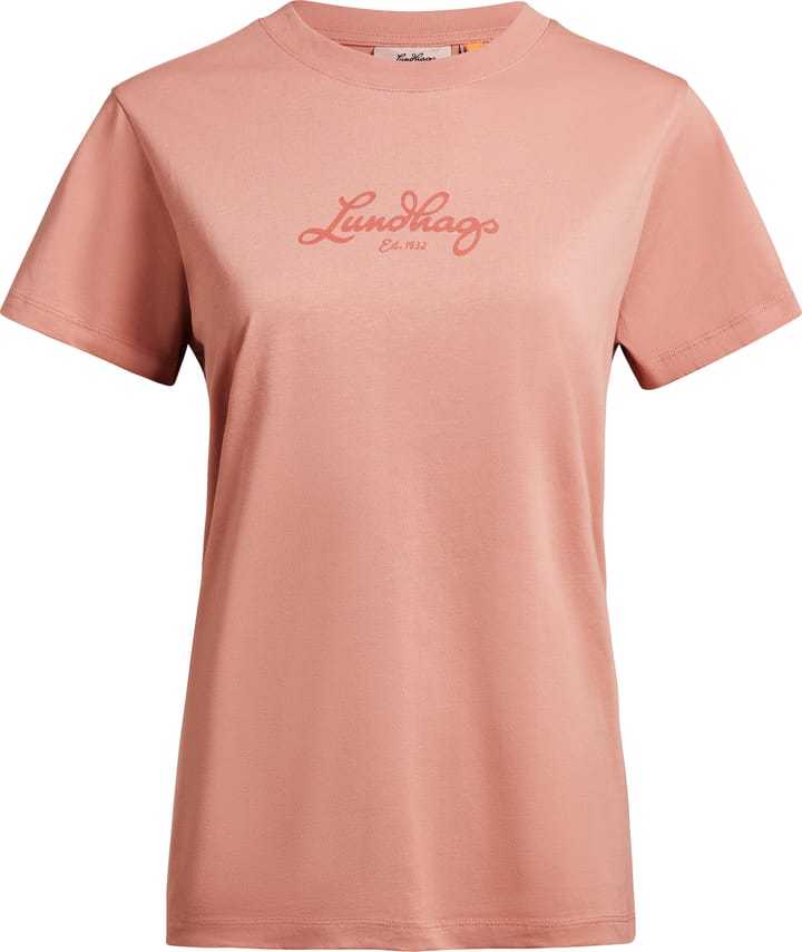 Lundhags Women's Järpen Logo T-shirt Stone Pink Lundhags