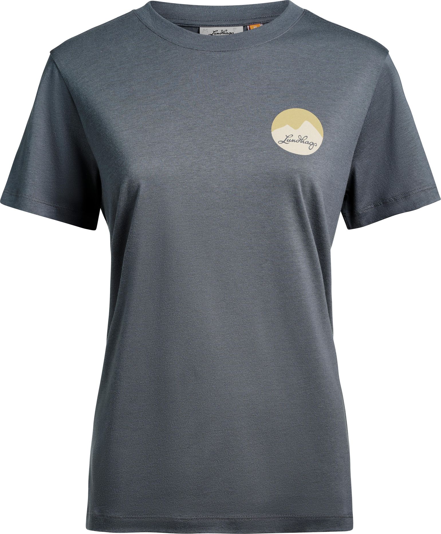 Lundhags Women's Järpen Printed T-Shirt Dark Sky Blue