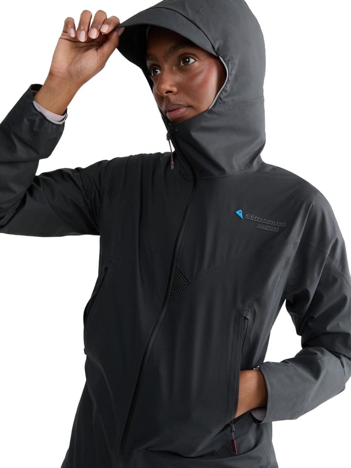 Klättermusen Women's Vingtor Hood Jacket Black Klättermusen