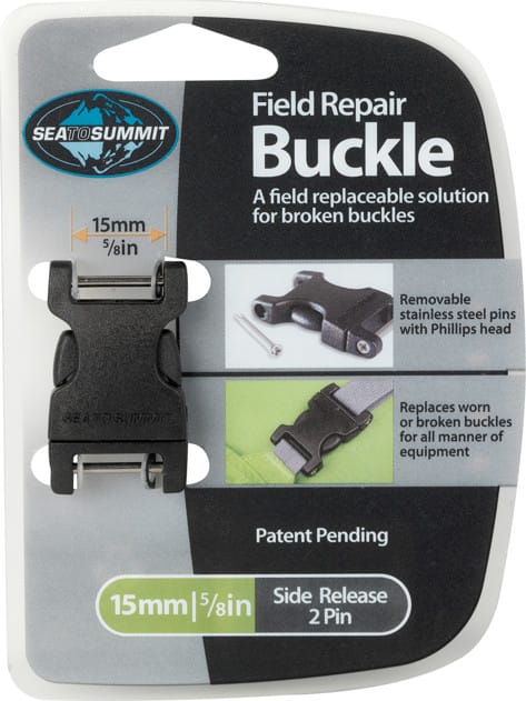 Sea To Summit Field Repair Buckle Side Release 15mm 2 pin Black Sea to Summit
