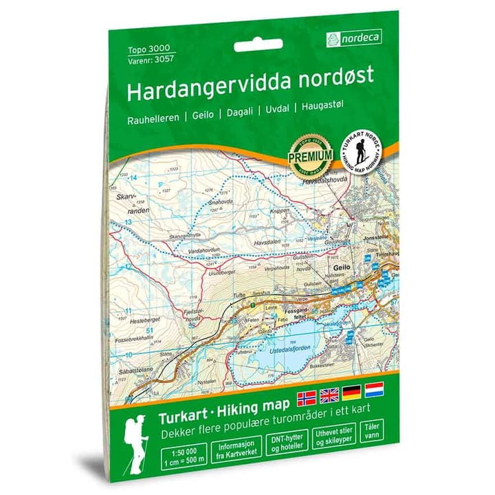 Nordeca Hardangervidda nordøst 1:50 0000 2022 Ugland IT