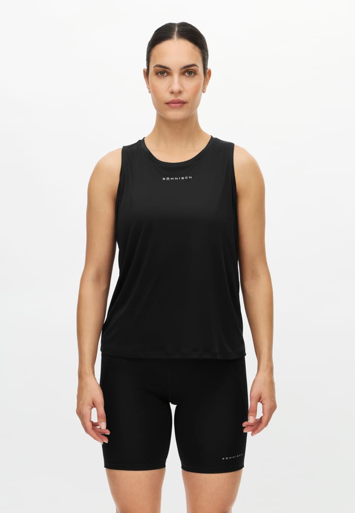 Röhnisch Women's Team Logo Tank Top Black Röhnisch