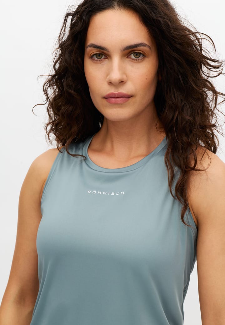 Röhnisch Women's Team Logo Tank Top Stormy Sea Röhnisch