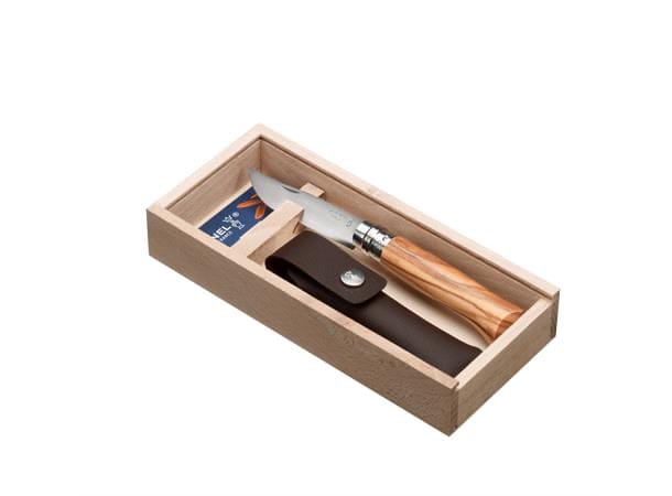 Opinel Olive Wood No08 + sheath NoColour Opinel