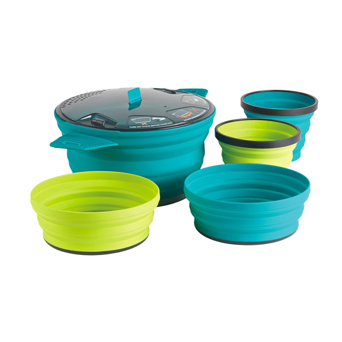 Sea To Summit X-Set 31 with Sack Pacific Blue/Lime