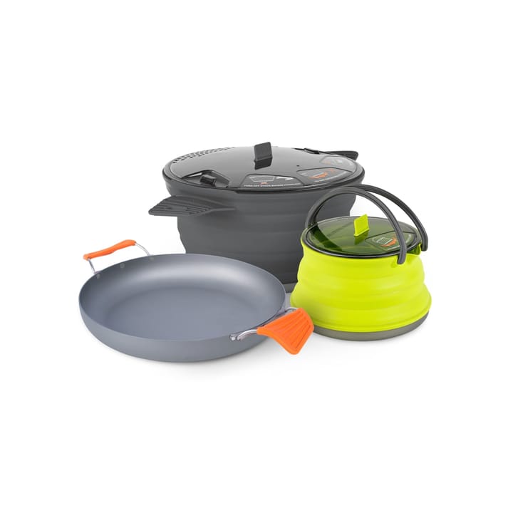 Sea To Summit X-Set32 W/Sack 3 Pc BLACK POUCH, CHARCOAL PAN, OLIVE POT, SAND KETTLE Sea to Summit