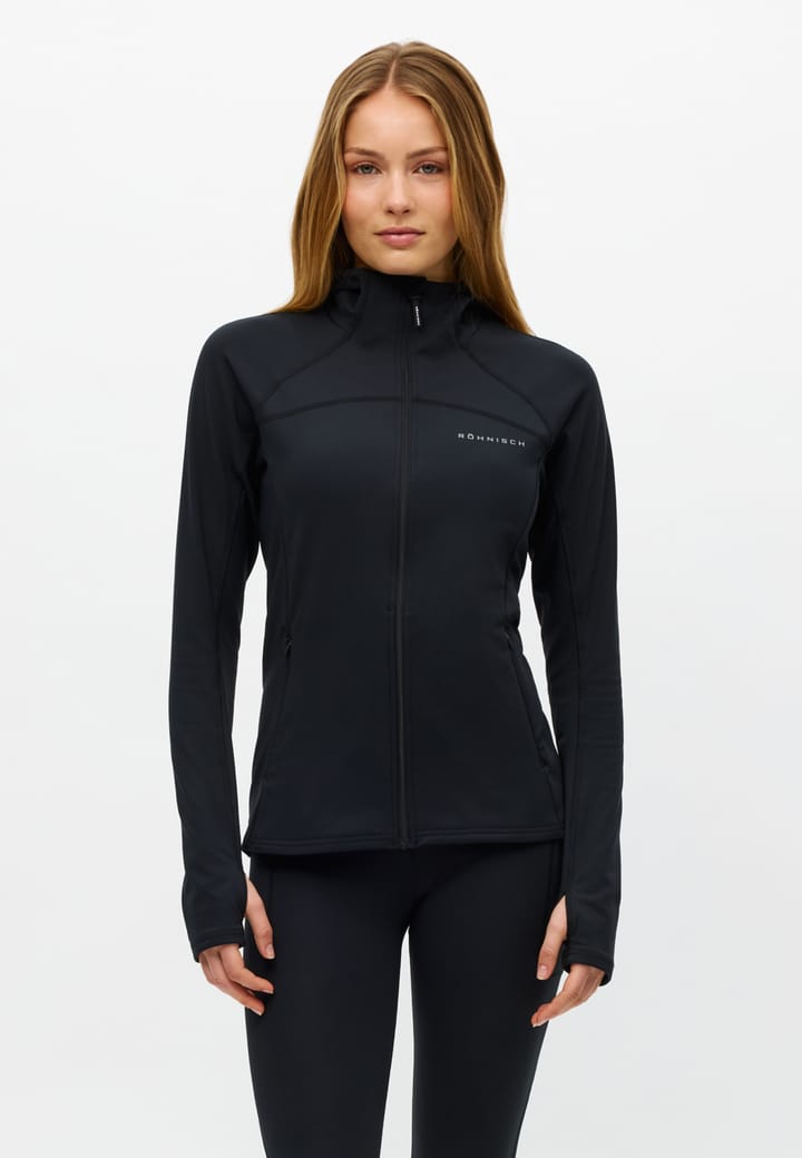 Röhnisch Women's Thermaflow Hood Full Zip Black Röhnisch