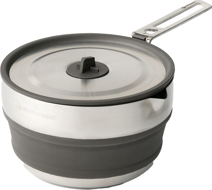 Sea To Summit Detour Stainless Steel Collapsible Pouring Pot 1.8 L Beluga Black Sea To Summit