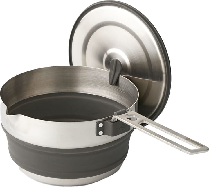 Sea To Summit Detour Stainless Steel Collapsible Pouring Pot 1.8 L Beluga Black Sea To Summit