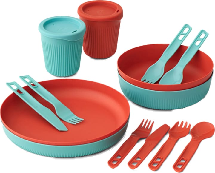 Sea To Summit Passage Dinnerware Set 14 Piece Blue + Orange Sea To Summit Sea To Summit Passage Dinnerware Set 14 Piece Blue + Orange Sea To Summit