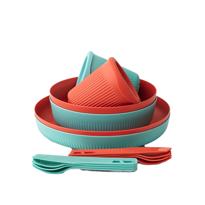 Sea To Summit Passage Dinnerware Set 14 Piece Blue + Orange Sea To Summit Sea To Summit Passage Dinnerware Set 14 Piece Blue + Orange Sea To Summit