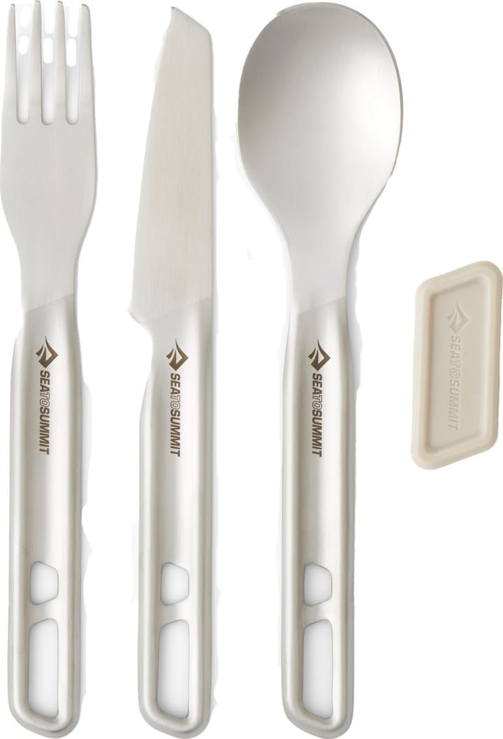 Sea To Summit Detour SS Utensil Set 4pc Stainless Steel Grey Sea To Summit Sea To Summit Detour SS Utensil Set 4pc Stainless Steel Grey Sea To Summit