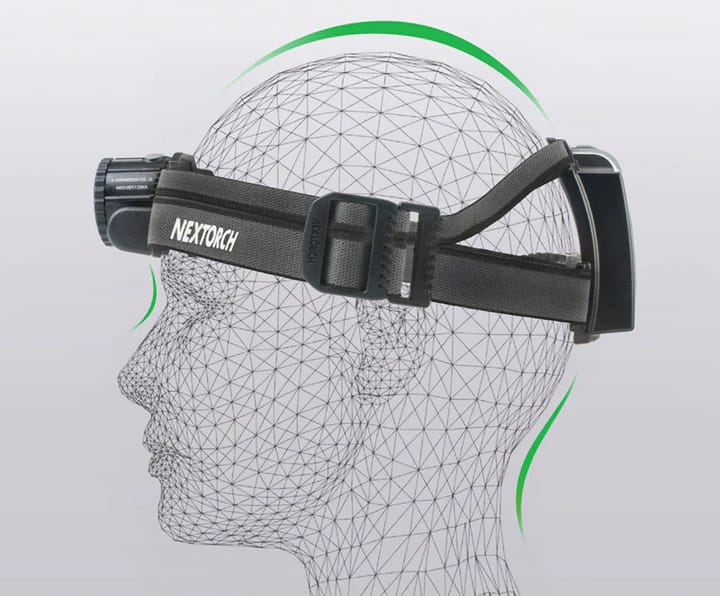 NexTorch myStar 2.0 USB-Charge Focusing Headlamp Black NexTorch