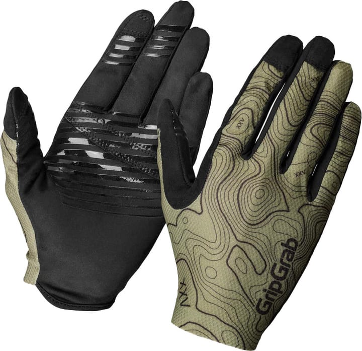 Gripgrab Rebel Full Finger Summer Gloves Olive Green Gripgrab