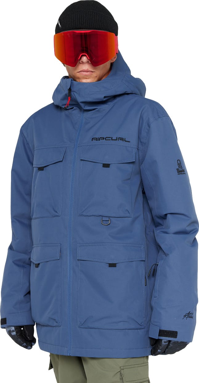 Rip Curl Men's Anti Series Pinna 10k/10k Jacket Storm Blue Rip Curl Rip Curl Men's Anti Series Pinna 10k/10k Jacket Storm Blue Rip Curl