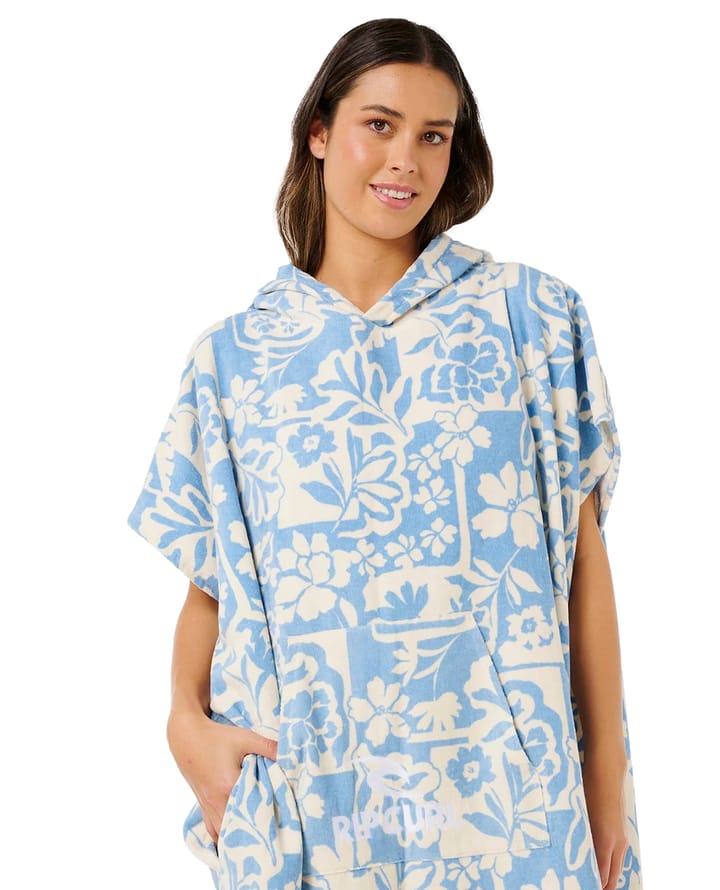 Rip Curl Women's Mixed Hooded Poncho Blissful Blue Rip Curl