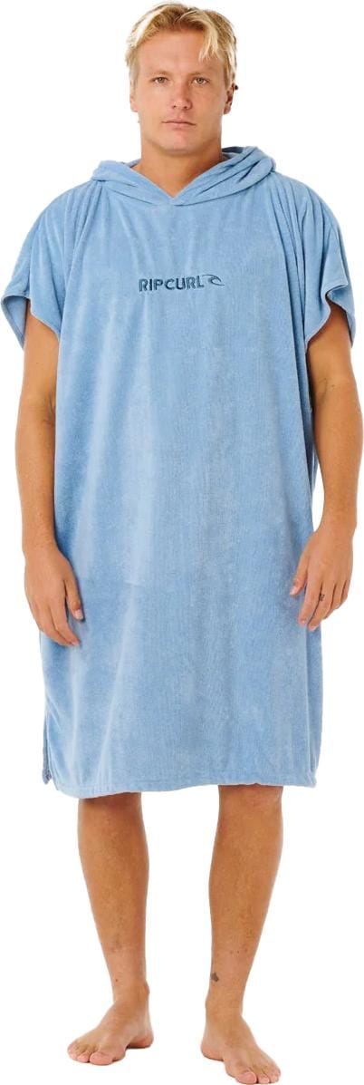 Rip Curl Brand Hooded Poncho Faded Denim