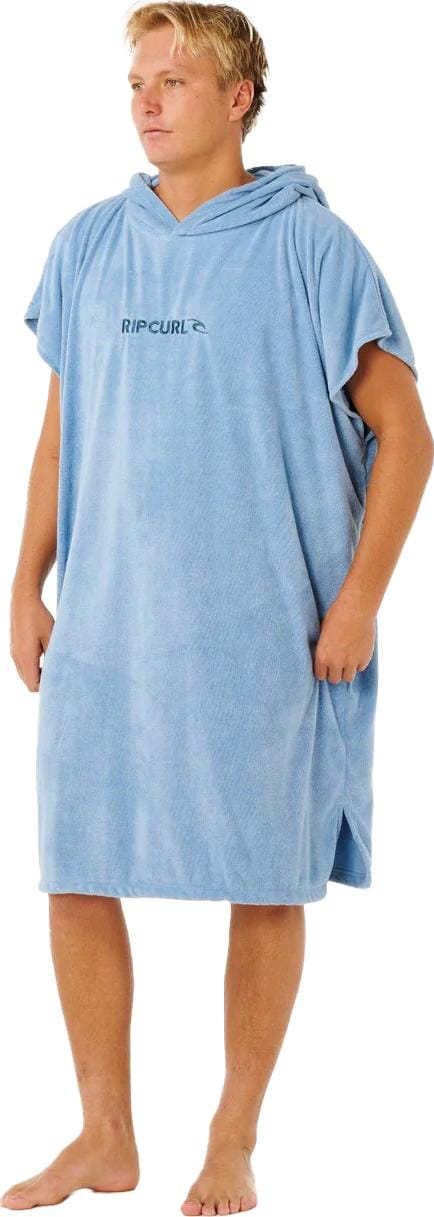 Rip Curl Brand Hooded Poncho Faded Denim Rip Curl