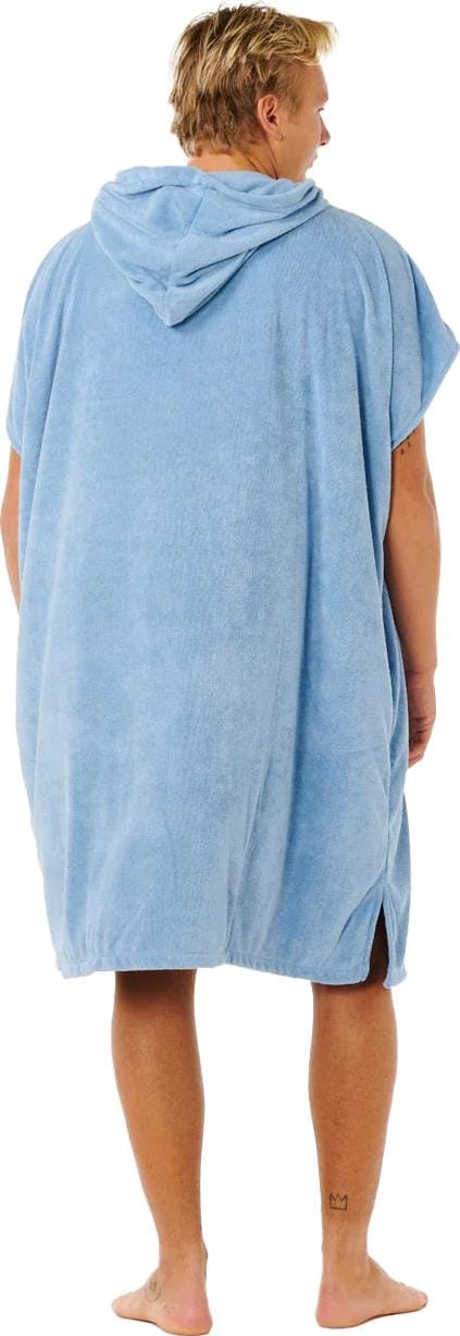 Rip Curl Brand Hooded Poncho Faded Denim Rip Curl