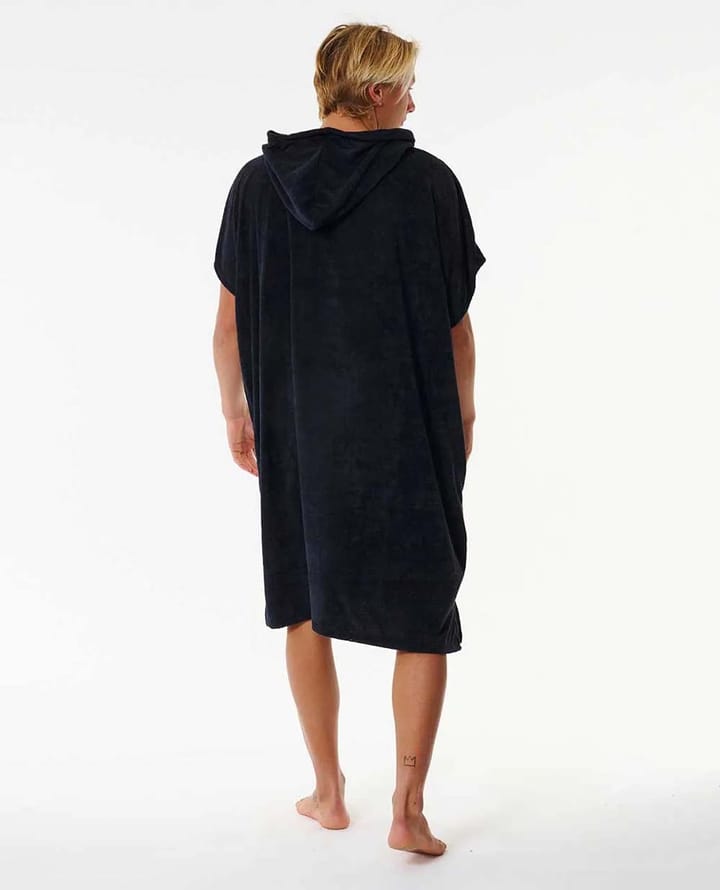 Rip Curl Brand Hooded Poncho Black/Grey Rip Curl