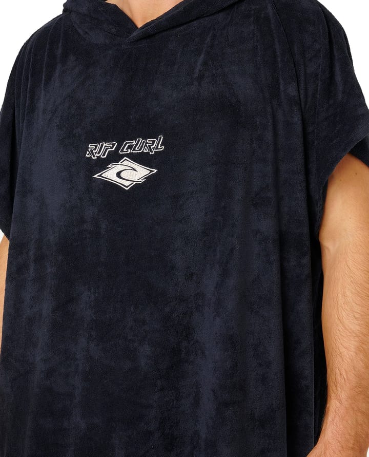 Rip Curl Classic Surf Hooded Towel Poncho Black/Off White Rip Curl