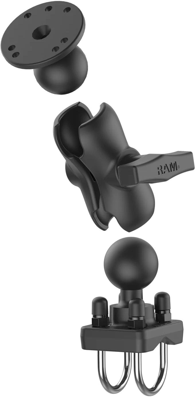 RAM Mounts Ram Double U-Bolt Rail Mount Small Rails Ram Rørfeste Med Kort Arm RAM Mounts RAM Mounts Ram Double U-Bolt Rail Mount Small Rails Ram Rørfeste Med Kort Arm RAM Mounts