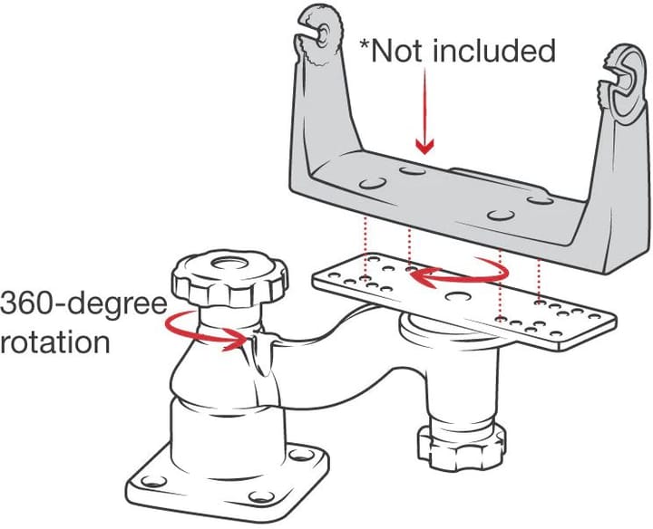 RAM Mounts Ram Horizontal 6" Swing Arm Mount Holder For Ekkolodd Og Kartplotter RAM Mounts RAM Mounts Ram Horizontal 6" Swing Arm Mount Holder For Ekkolodd Og Kartplotter RAM Mounts