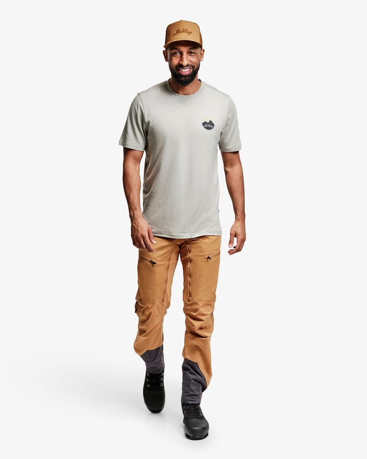 Lundhags Men's Järpen Printed T-Shirt Moss Grey Lundhags