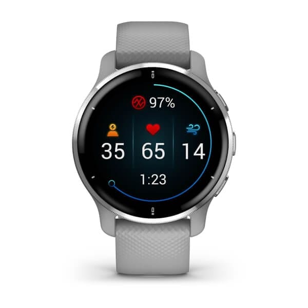 Garmin Venu 2 Plus Powder Gray + Passivated Garmin Garmin Venu 2 Plus Powder Gray + Passivated Garmin