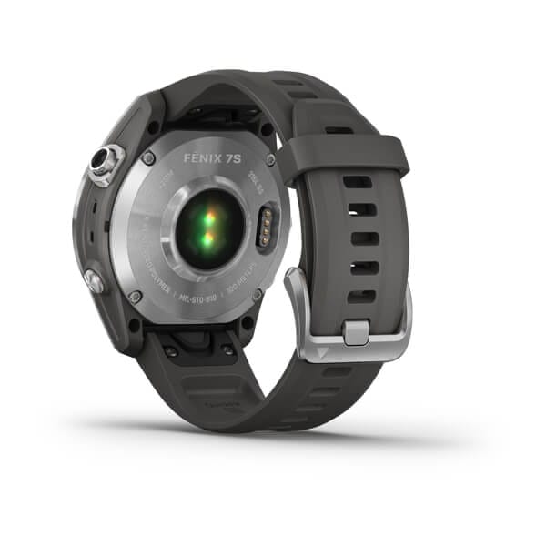 Garmin Fenix 7s Stainless Steel W/Graphite Band,Emea/Aus/Nz/Afr/Sam Silver/Graphite Garmin Garmin Fenix 7s Stainless Steel W/Graphite Band,Emea/Aus/Nz/Afr/Sam Silver/Graphite Garmin