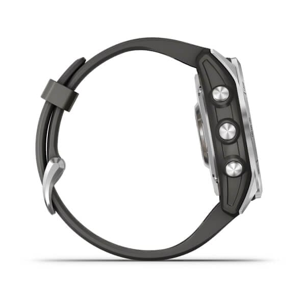 Garmin Fenix 7s Stainless Steel W/Graphite Band,Emea/Aus/Nz/Afr/Sam Silver/Graphite Garmin Garmin Fenix 7s Stainless Steel W/Graphite Band,Emea/Aus/Nz/Afr/Sam Silver/Graphite Garmin
