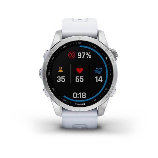 Garmin Fenix 7s Stainless Steel W/Whitestone Band,Emea/Au/Nz/Afr/Sa Silver/Whitestone Garmin Garmin Fenix 7s Stainless Steel W/Whitestone Band,Emea/Au/Nz/Afr/Sa Silver/Whitestone Garmin