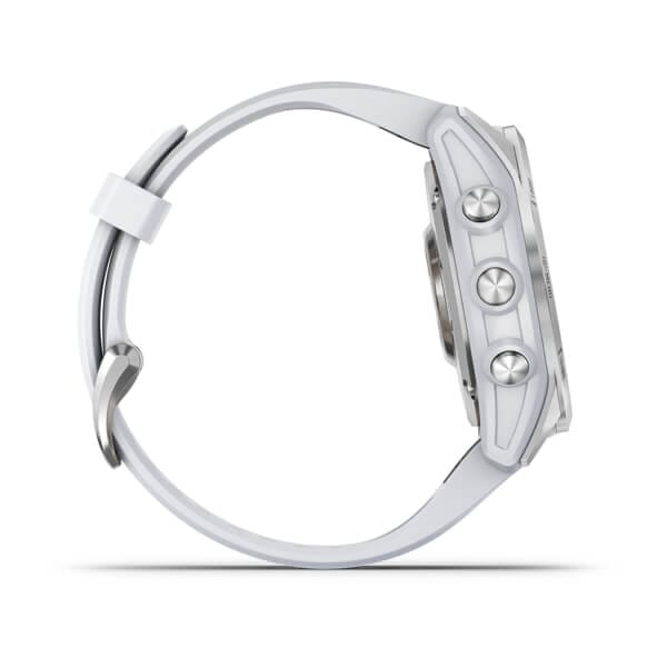 Garmin Fenix 7s Stainless Steel W/Whitestone Band,Emea/Au/Nz/Afr/Sa Silver/Whitestone Garmin