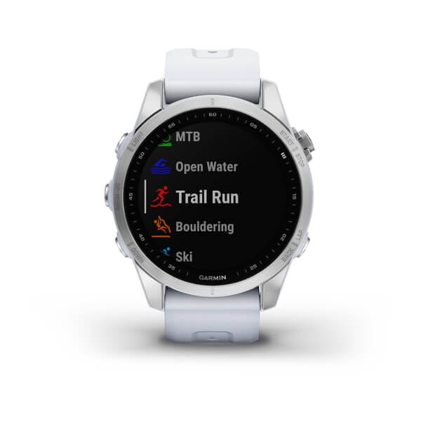 Garmin Fenix 7s Stainless Steel W/Whitestone Band,Emea/Au/Nz/Afr/Sa Silver/Whitestone Garmin