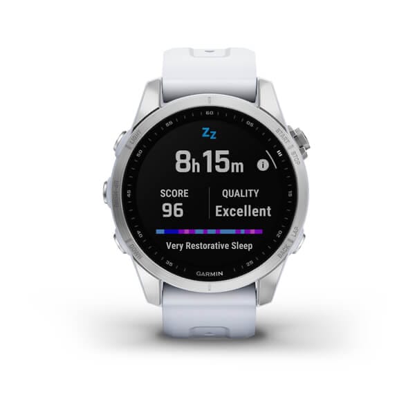 Garmin Fenix 7s Stainless Steel W/Whitestone Band,Emea/Au/Nz/Afr/Sa Silver/Whitestone Garmin