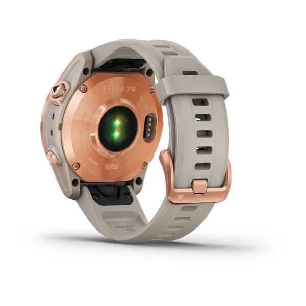 Garmin Fenix 7s Solar, Rose Gold W/Light Sand Band Garmin Garmin Fenix 7s Solar, Rose Gold W/Light Sand Band Garmin