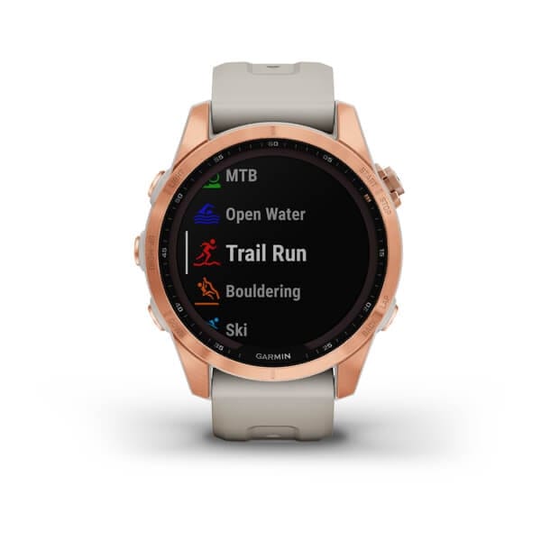 Garmin Fenix 7s Solar, Rose Gold W/Light Sand Band Garmin Garmin Fenix 7s Solar, Rose Gold W/Light Sand Band Garmin
