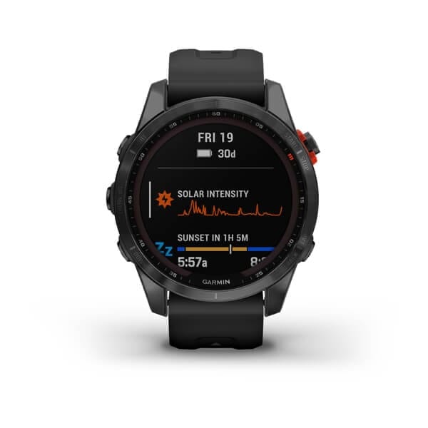 Garmin Fenix 7s Solar, Slate Gray W/Black Band Garmin