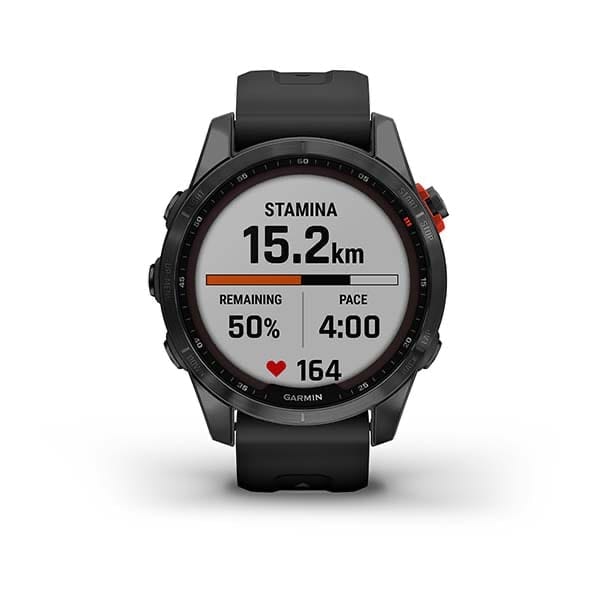 Garmin Fenix 7s Solar, Slate Gray W/Black Band Garmin