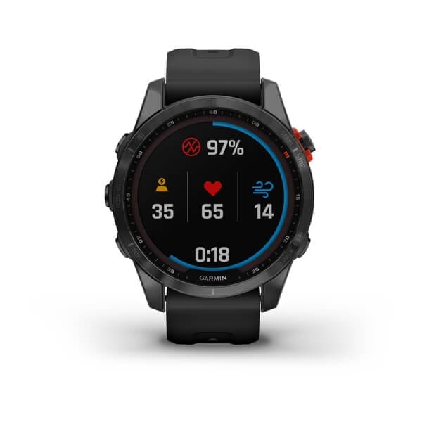 Garmin Fenix 7s Solar, Slate Gray W/Black Band Garmin