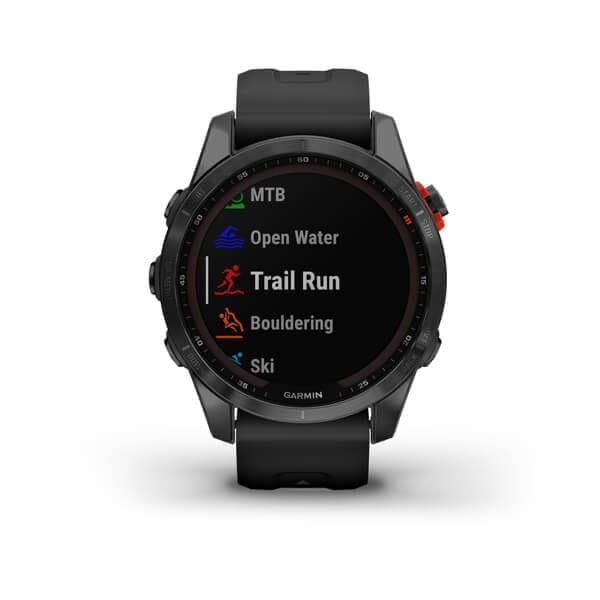 Garmin Fenix 7s Solar, Slate Gray W/Black Band Garmin