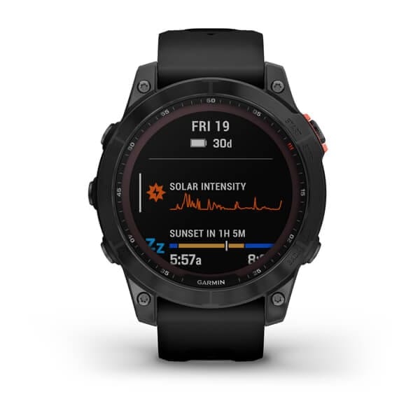 Garmin Fenix 7 Solar, Slate Gray W/Black Band, Emea/Aus/Afr/S.Am Slate Gray/Black Garmin