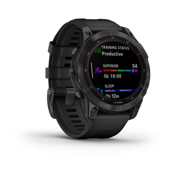 Garmin Fenix 7 Solar, Slate Gray W/Black Band, Emea/Aus/Afr/S.Am Slate Gray/Black Garmin