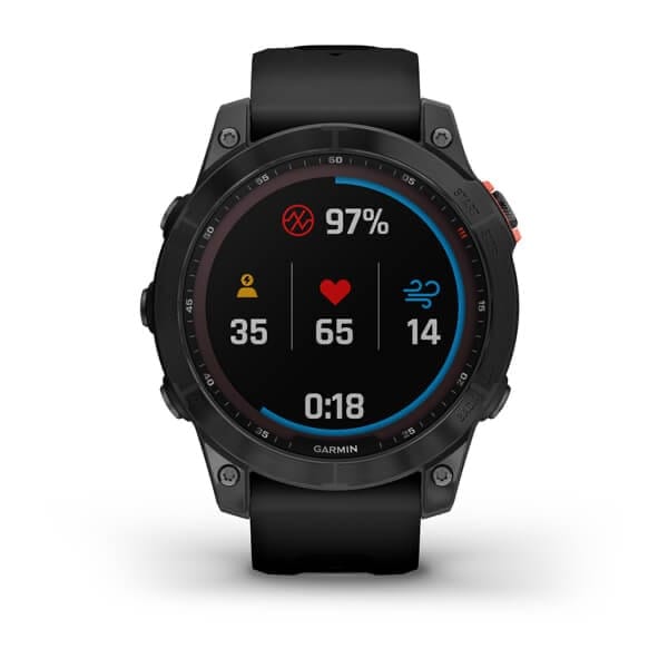 Garmin Fenix 7 Solar, Slate Gray W/Black Band, Emea/Aus/Afr/S.Am Slate Gray/Black Garmin