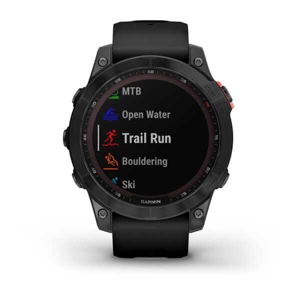Garmin Fenix 7 Solar, Slate Gray W/Black Band, Emea/Aus/Afr/S.Am Slate Gray/Black Garmin