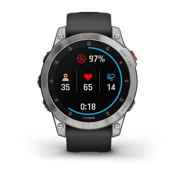 Garmin Epix 2 Slate/Silver W/Graphite Band Garmin Garmin Epix 2 Slate/Silver W/Graphite Band Garmin