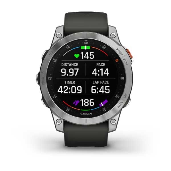 Garmin Epix 2 Slate/Silver W/Graphite Band Garmin Garmin Epix 2 Slate/Silver W/Graphite Band Garmin